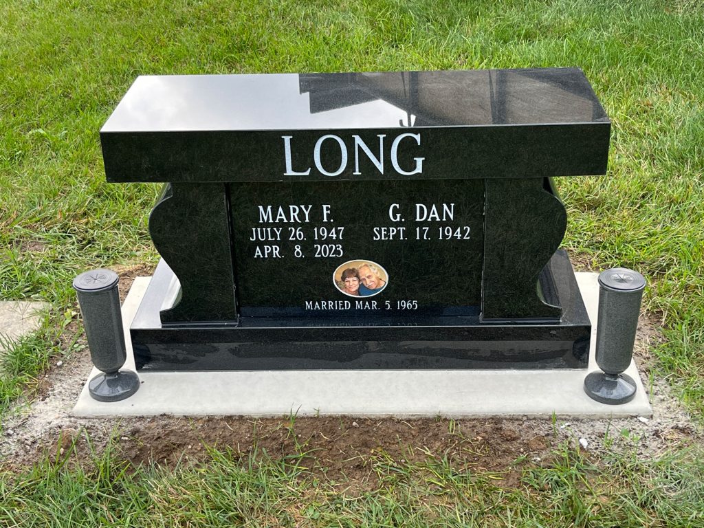 Cremation Bench Black
